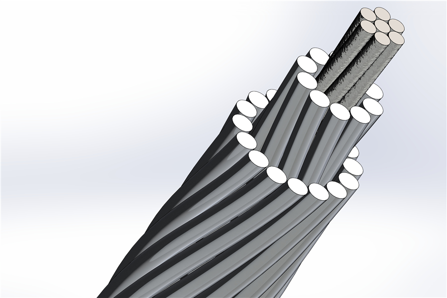 ACSR EN 50182 NF C 34-125 Galvanized Steel Core Aluminum Conductor