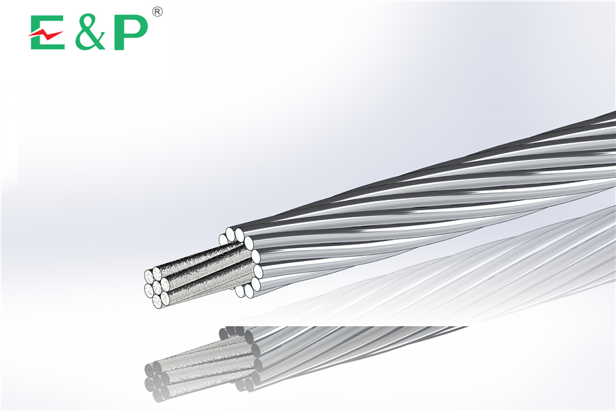 ACSR ASTM B232 Galvanized steel core aluminum conductor BARE CONDUCTOR